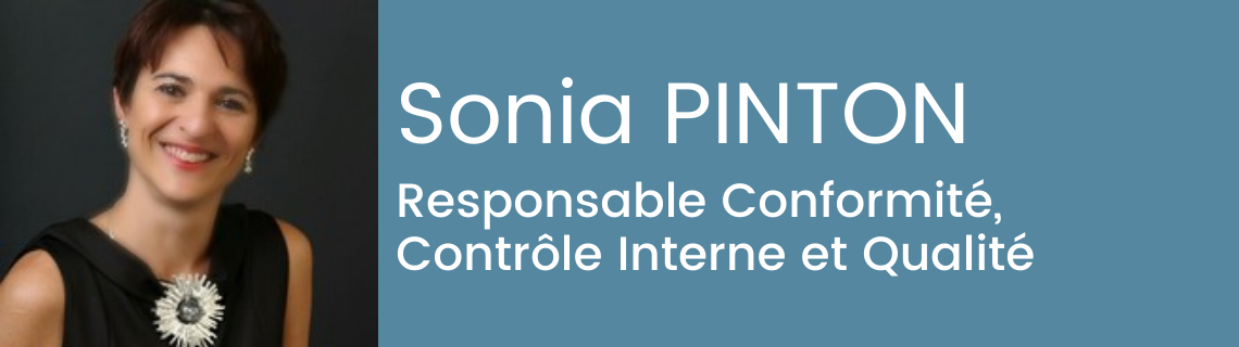 Sonia Pinton - Responsable Conformité, Contrôle Interne et Qualité