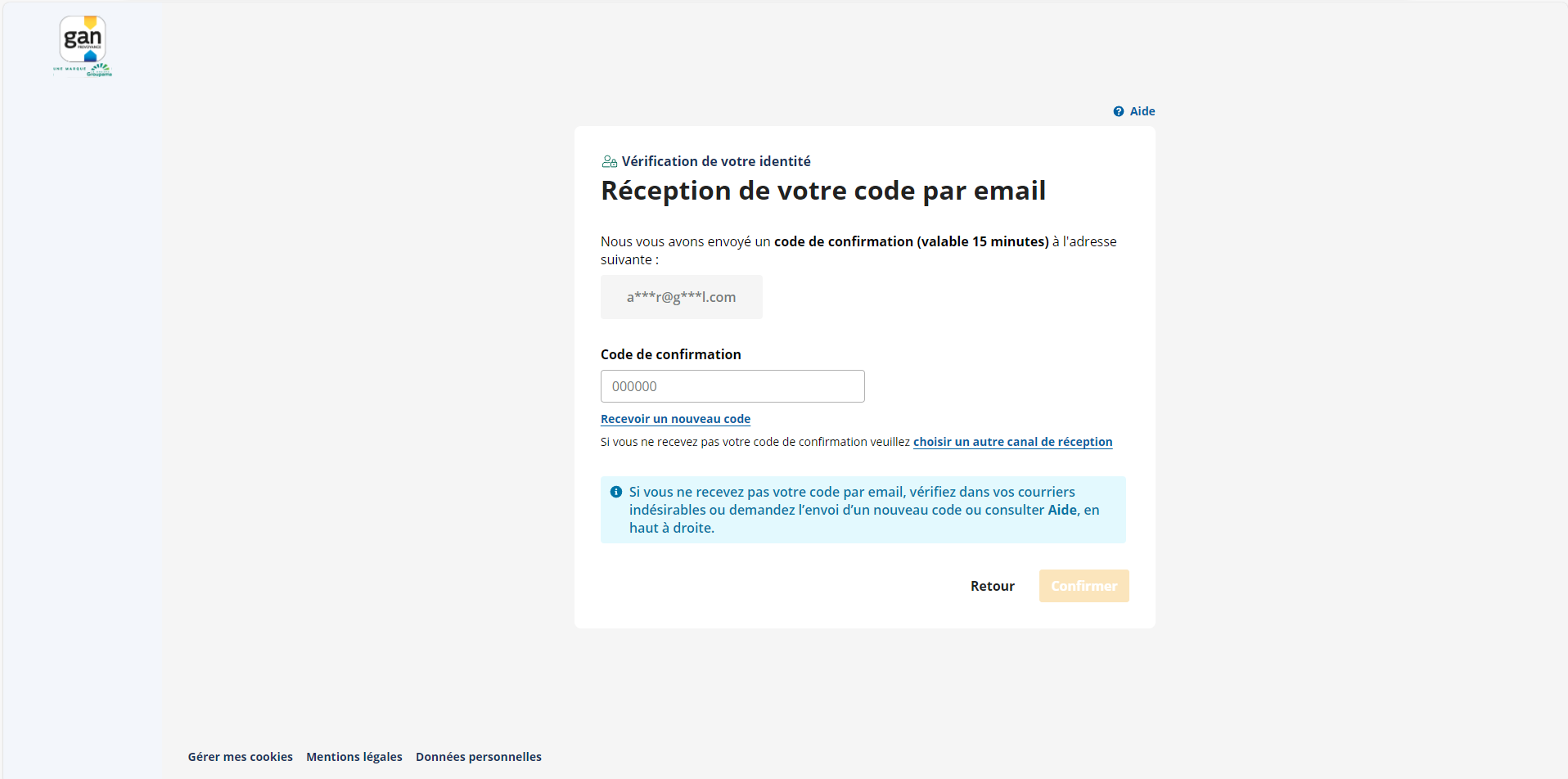 Code confirmation