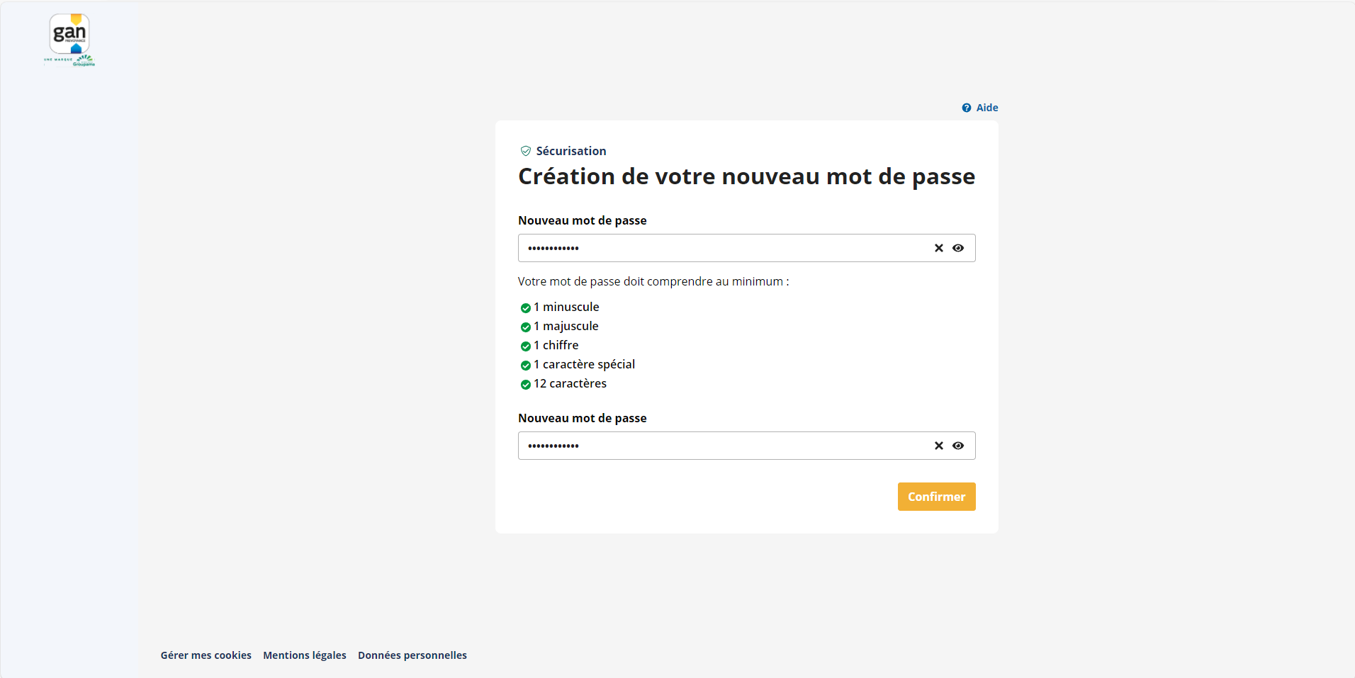 Mot de passe